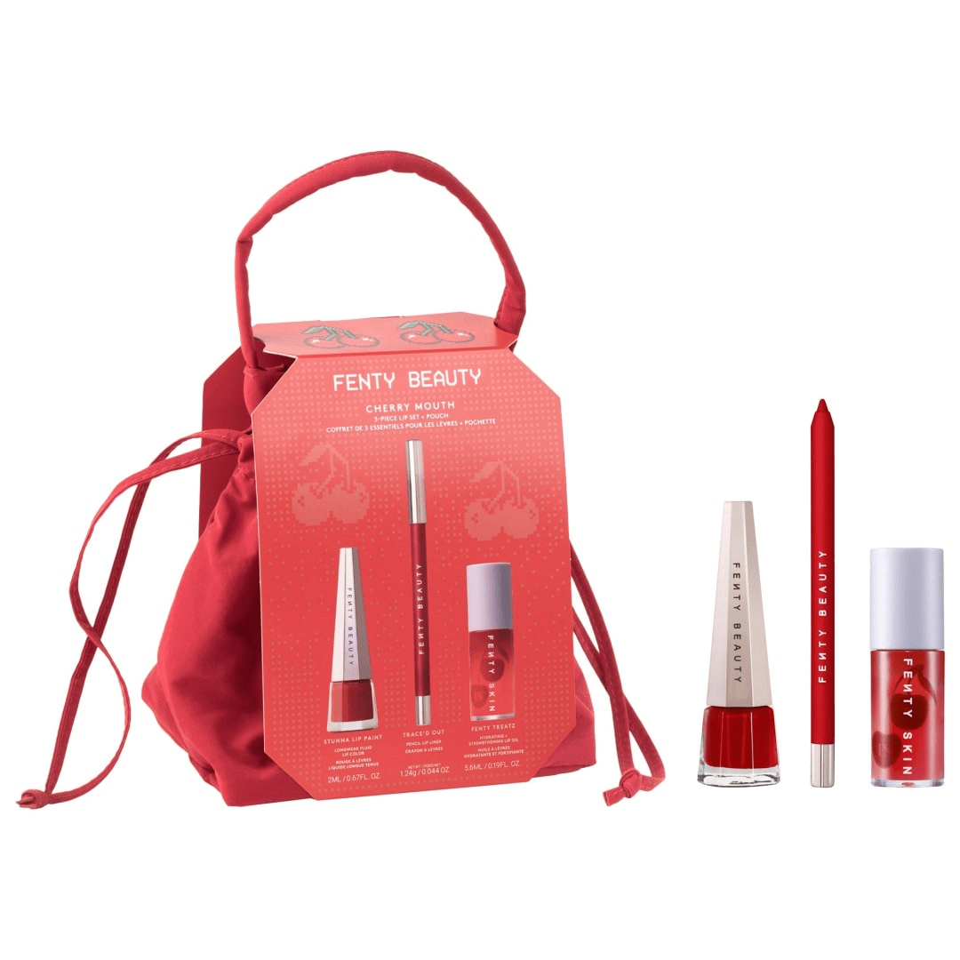 Fenty Beauty > Cherry Mouth Lip Set + Pouch