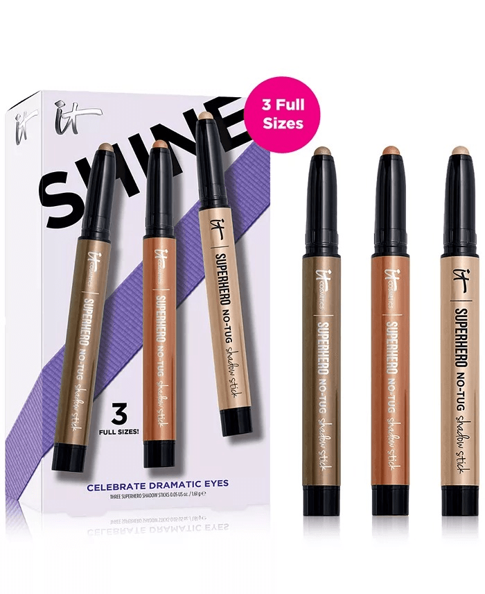 It Cosmetics >  Shine Superhero No-Tug Shadow Stick Set