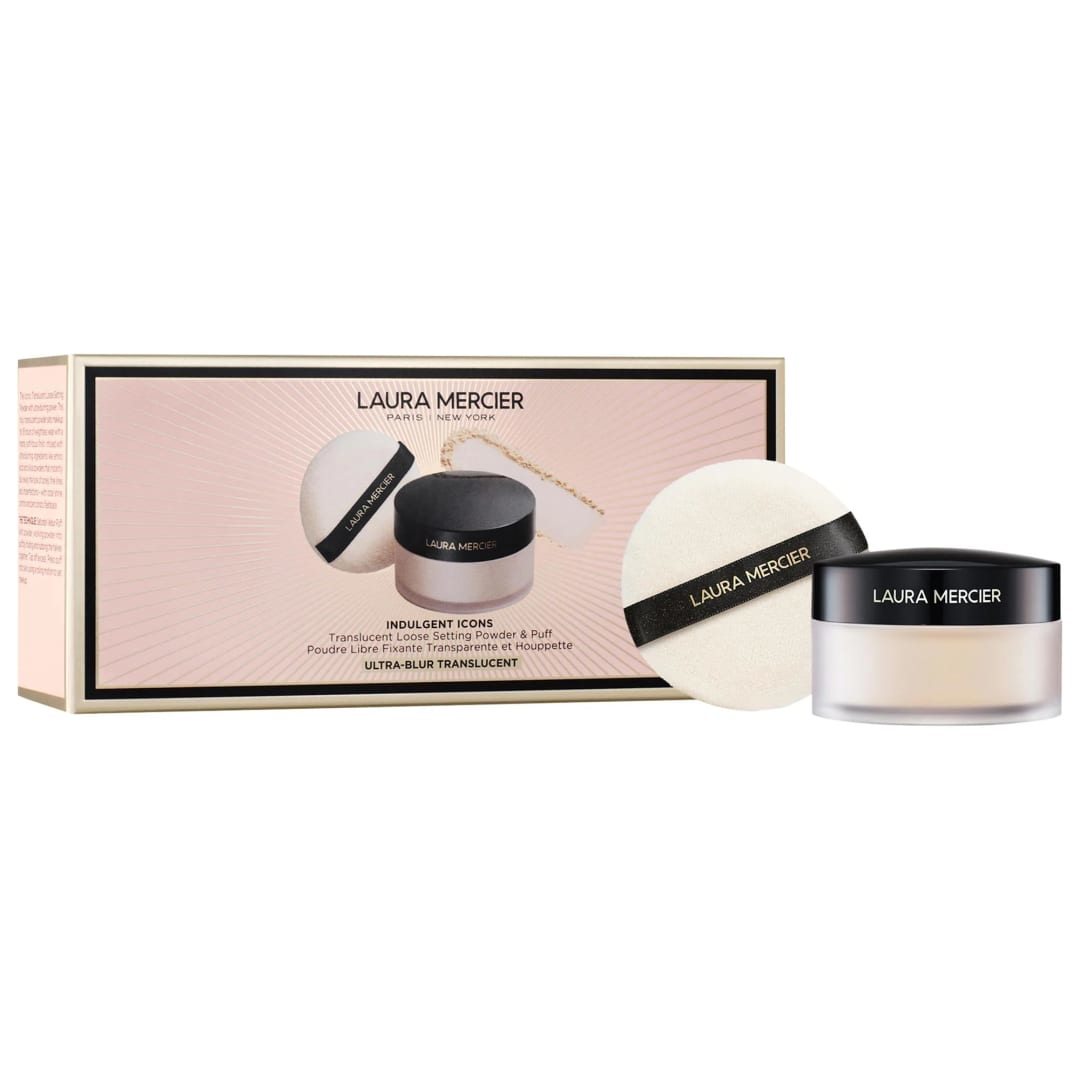 Laura Mercier > Indulgent Icons Ultra Blur Translucent Loose Setting Powder & Velour Puff Set