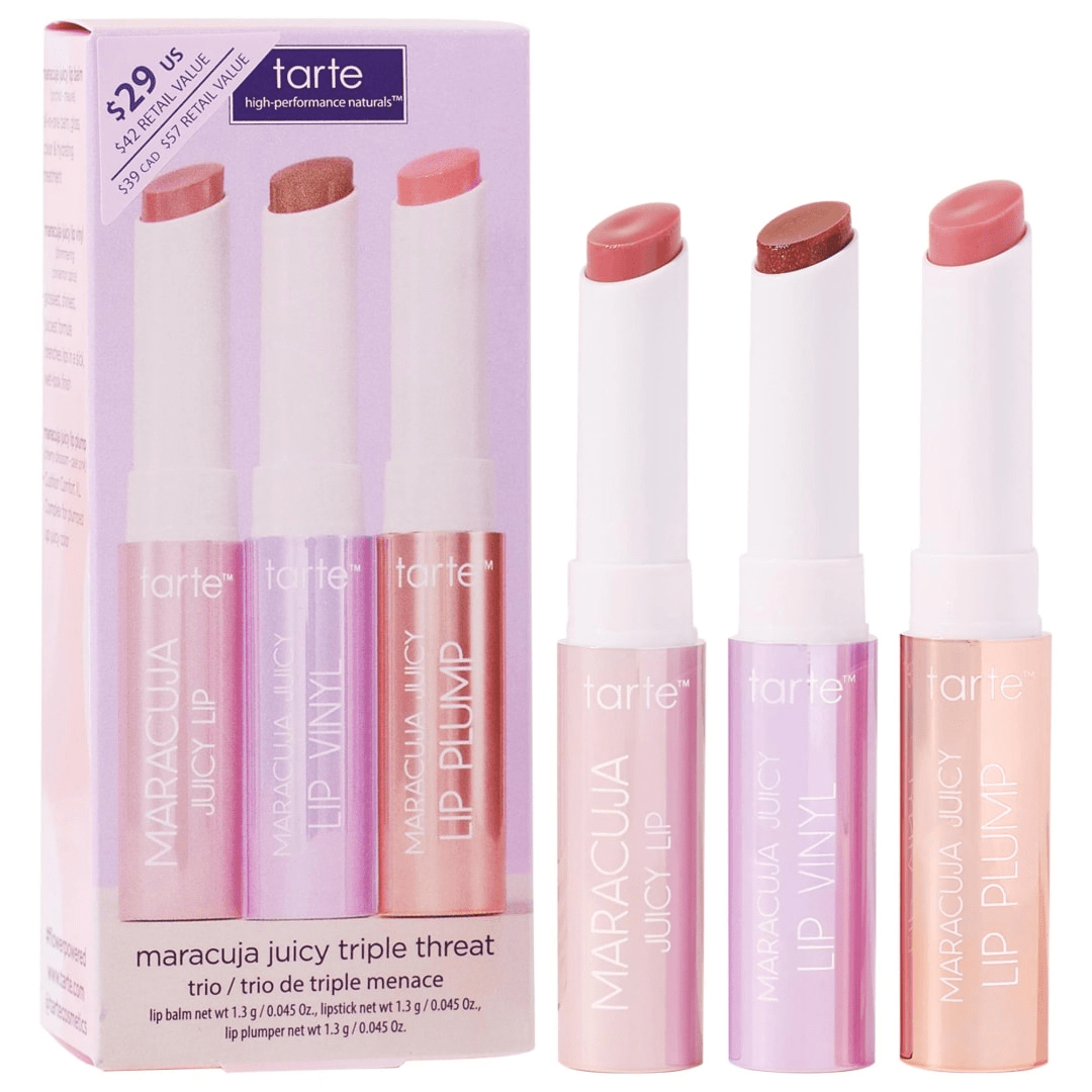 Tarte > Maracuja Juicy Triple Threat Mini Trio