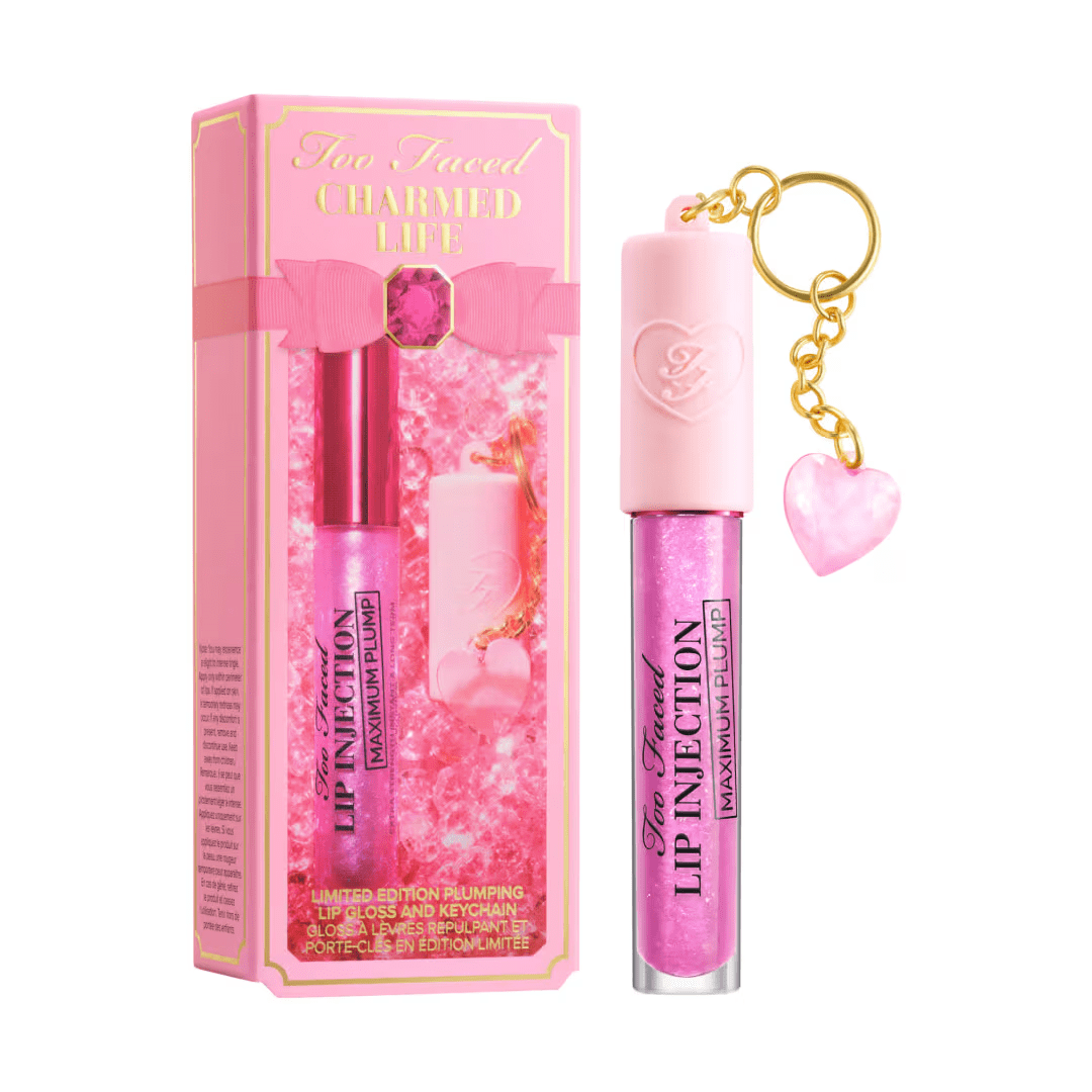 Too Faced > Charmed Life Plumping Lip Gloss & Keychain