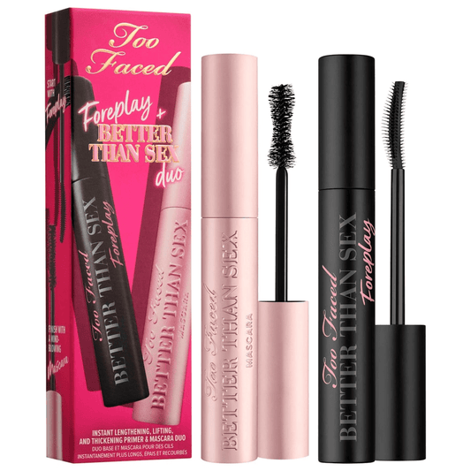Too Faced > Foreplay + Better Than Sex Primer & Mascara Duo